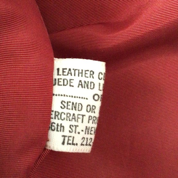 Vintage Red Leather Trench Coat - Picture 7 of 11